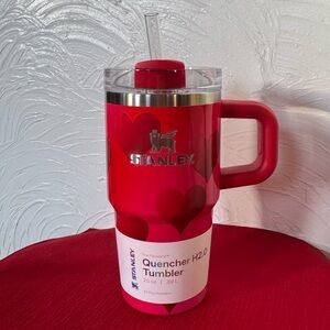 Stanley Valentines 2026 20oz Flowstate H2.0 Tumbler Red Rouge Heart Gradient